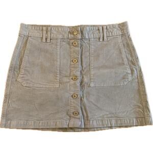 American Eagle Outfitters Skirt Womens Size 12 Light Blue Corduroy A-Line Mini